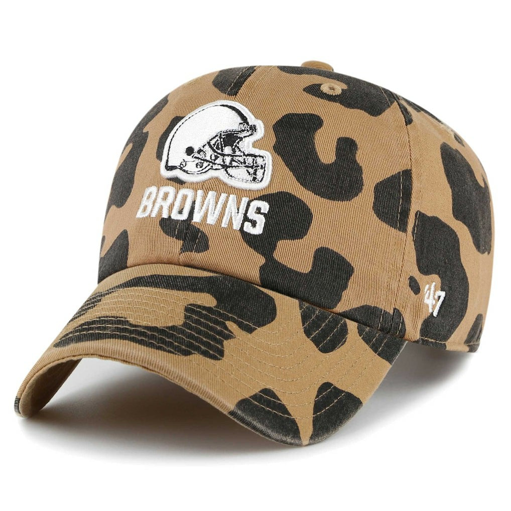 Cleveland Browns '47 Women's Rosette Clean Up Adjustable Hat Tan | 47 brand