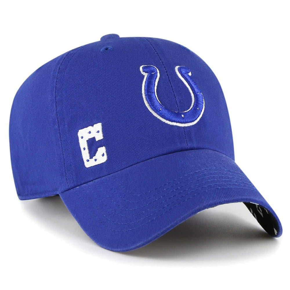 Indianapolis Colts '47 Women's Confetti Icon Clean Up Adjustable Hat Royal | 47 brand