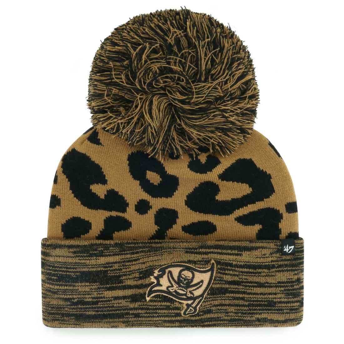 Tampa Bay Buccaneers '47 Women's Rosette Cuffed Knit Hat with Pom Brown | 47 brand