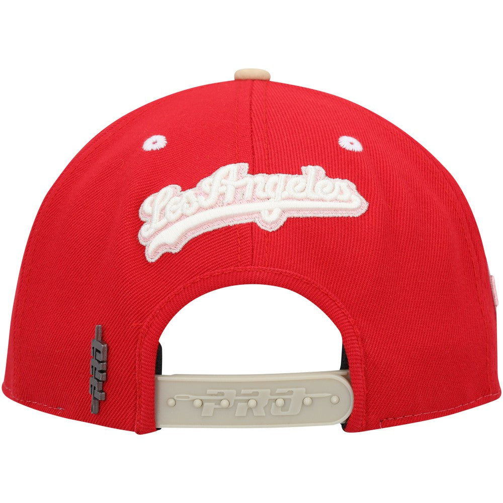 Los Angeles Dodgers Pro Standard Strawberry Ice Cream Drip Snapback Hat - MLB