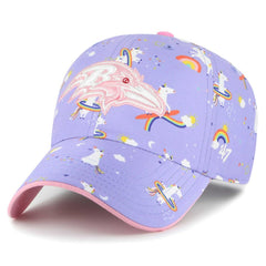 Baltimore Ravens '47 Girls Preschool Unicorn Clean Up Adjustable Hat Lavender | 47 brand