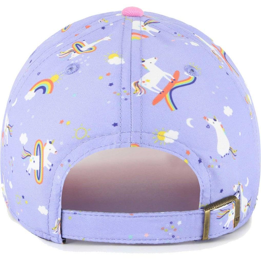 New York Giants '47 Girls Preschool Unicorn Clean Up Adjustable Hat Lavender | 47 brand