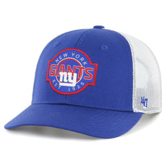 New York Giants '47 Youth Scramble Adjustable Trucker Hat Royal/White | 47 brand