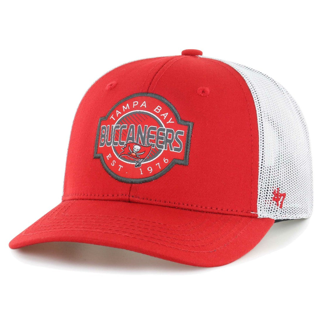 Tampa Bay Buccaneers '47 Youth Scramble Adjustable Trucker Hat Red/White | 47 brand