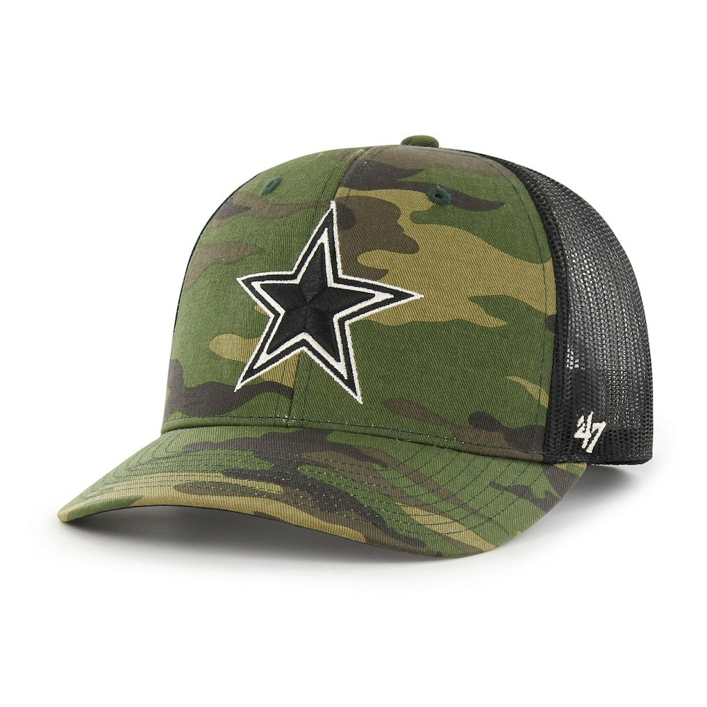 Dallas Cowboys '47 Trucker Adjustable Hat Camo | 47 brand