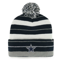 Dallas Cowboys '47 Powerline Cuffed Knit Hat with Pom Navy | 47 brand
