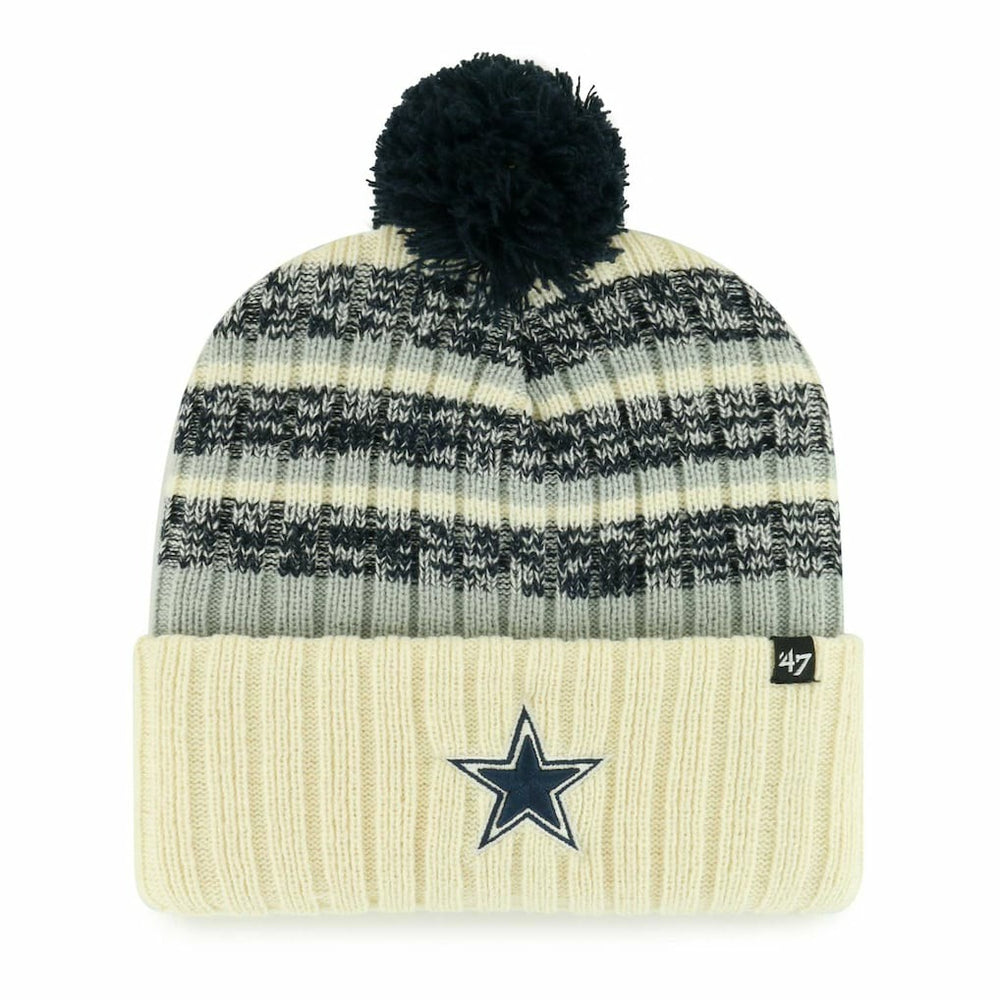 Dallas Cowboys '47 Tavern Cuffed Knit Hat with Pom Cream | 47 brand