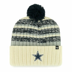 Dallas Cowboys '47 Tavern Cuffed Knit Hat with Pom Cream | 47 brand