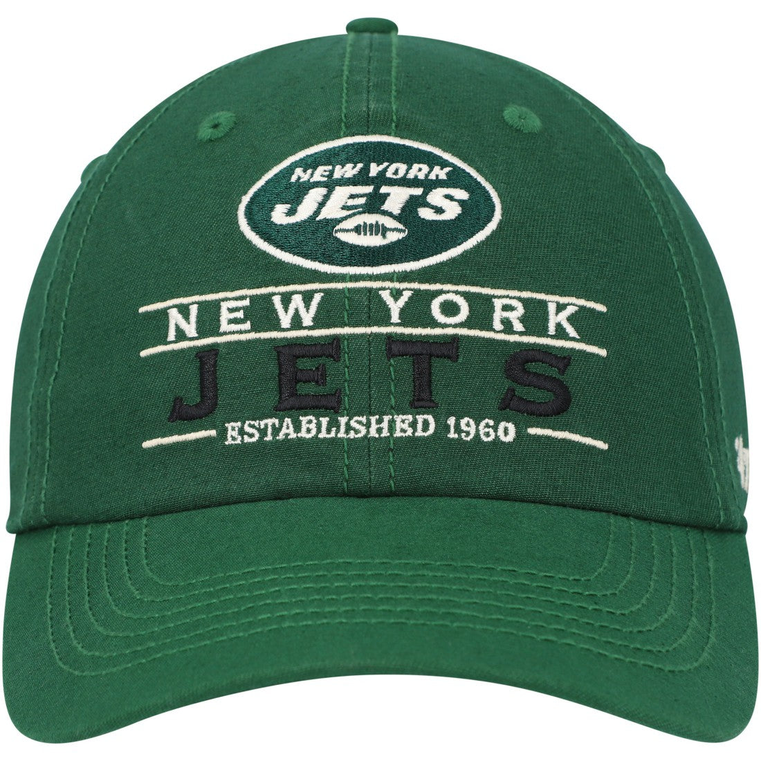 New York Jets '47 Vernon Clean Up Adjustable Hat Green | 47 brand