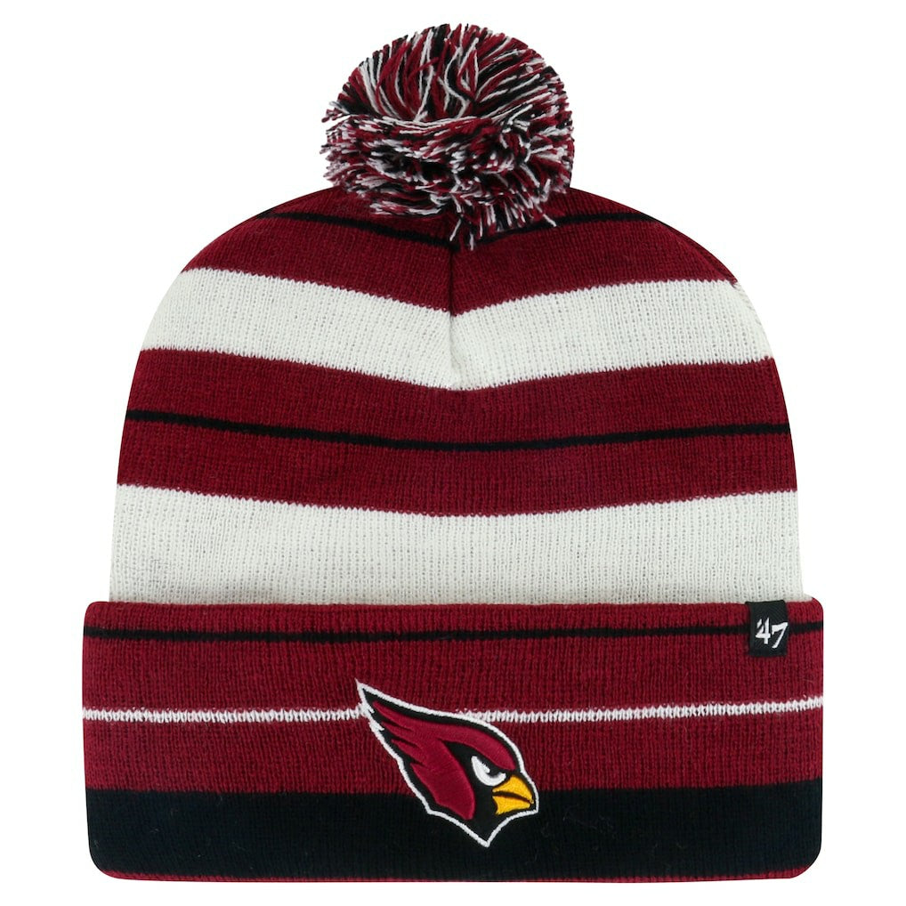 Arizona Cardinals '47 Powerline Cuffed Knit Hat with Pom Cardinal | 47 brand