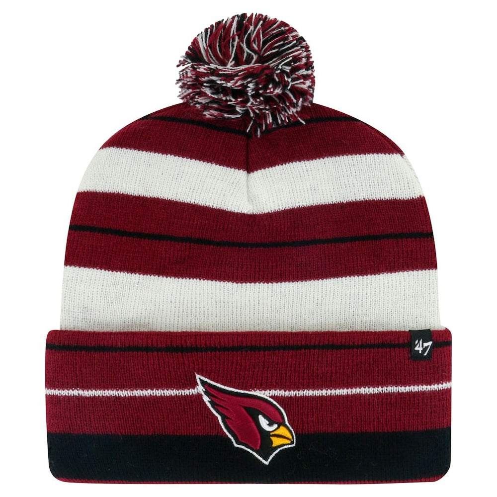 Arizona Cardinals '47 Powerline Cuffed Knit Hat with Pom Cardinal | 47 brand