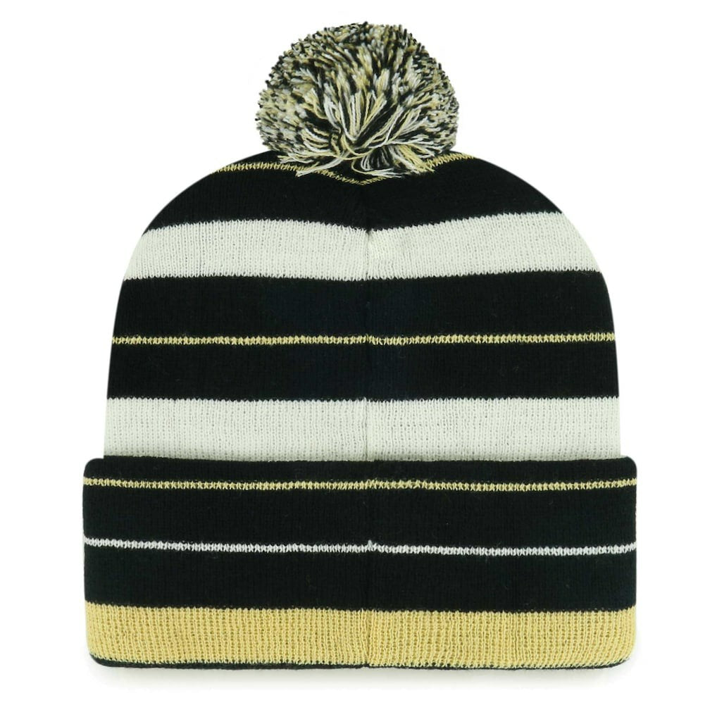 New Orleans Saints '47 Powerline Cuffed Knit Hat with Pom Black | 47 brand