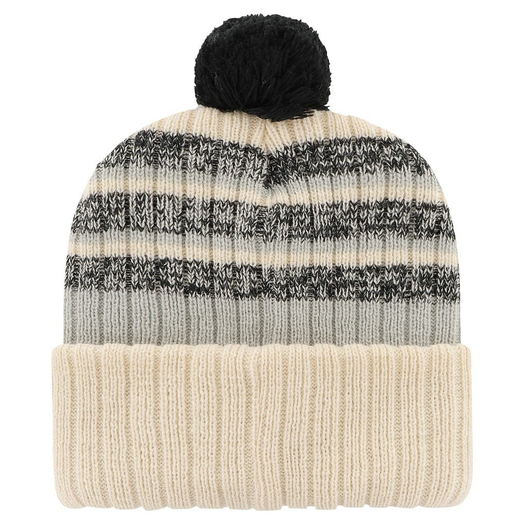 Las Vegas Raiders '47 Tavern Cuffed Knit Hat with Pom Natural | 47 brand