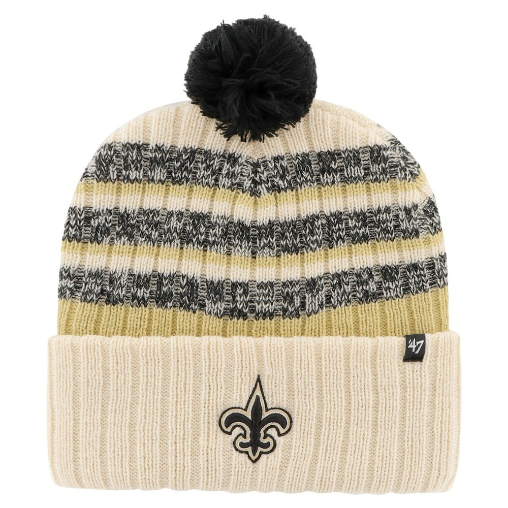 New Orleans Saints '47 Tavern Cuffed Knit Hat with Pom Natural | 47 brand
