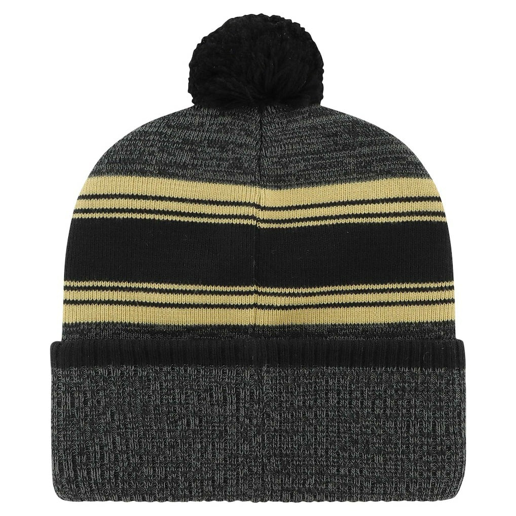 New Orleans Saints '47 Fadeout Cuffed Knit Hat with Pom Black | 47 brand