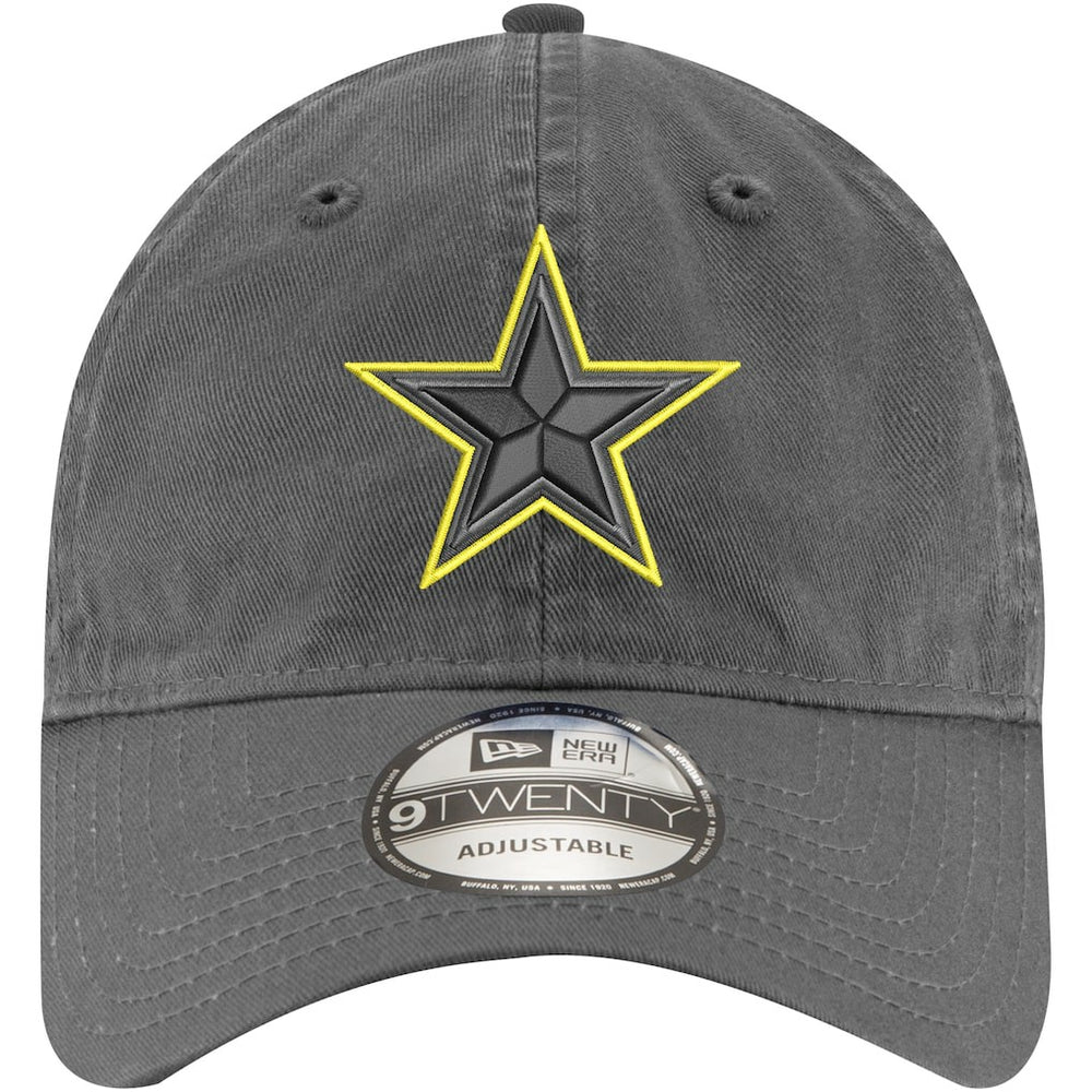 Dallas Cowboys New Era Volt 9TWENTY Adjustable Hat Graphite | NFL