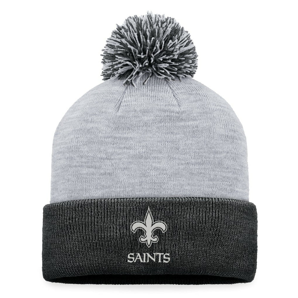 New Orleans Saints Women's Cuffed Knit Hat with Pom Gray | Fanatics