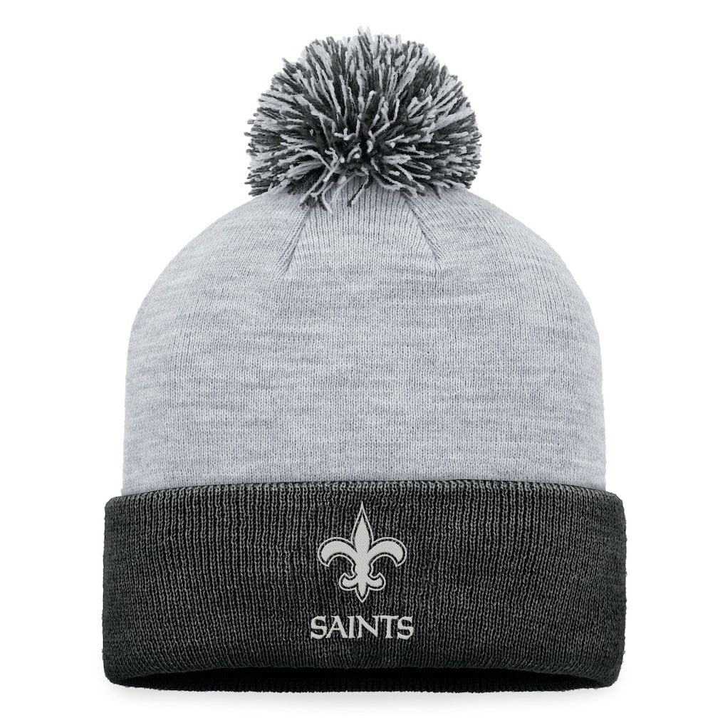 New Orleans Saints Women's Cuffed Knit Hat with Pom Gray | Fanatics