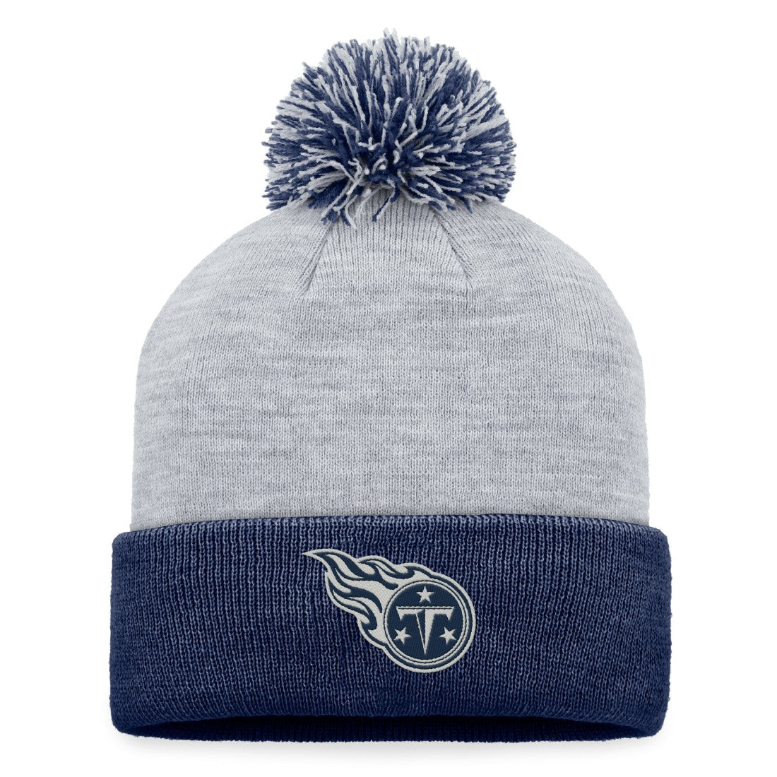 Tennessee Titans Women's Cuffed Knit Hat with Pom Gray | Fanatics