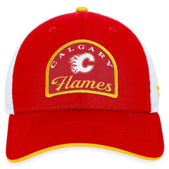 Calgary Flames Fanatics Fundamental Adjustable Hat - Red/White - NHL