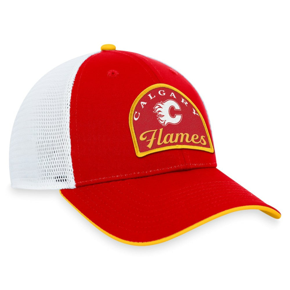 Calgary Flames Fanatics Fundamental Adjustable Hat - Red/White - NHL