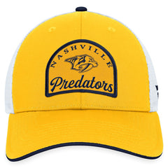 Nashville Predators Fanatics Fundamental Adjustable Hat - Gold/White - NHL