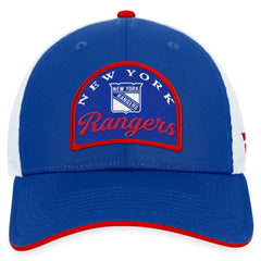 New York Rangers Fanatics Fundamental Adjustable Hat - Blue/White - NHL