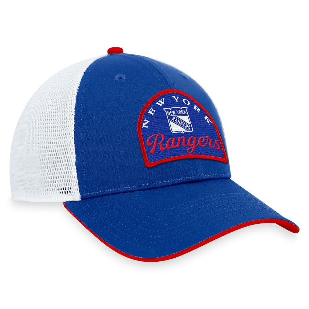 New York Rangers Fanatics Fundamental Adjustable Hat - Blue/White - NHL