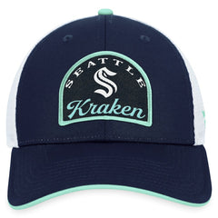 Seattle Kraken Fanatics Fundamental Adjustable Hat - Deep Sea Blue/White - NHL