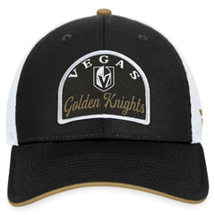 Vegas Golden Knights Fanatics Fundamental Adjustable Hat - Black/White - NHL