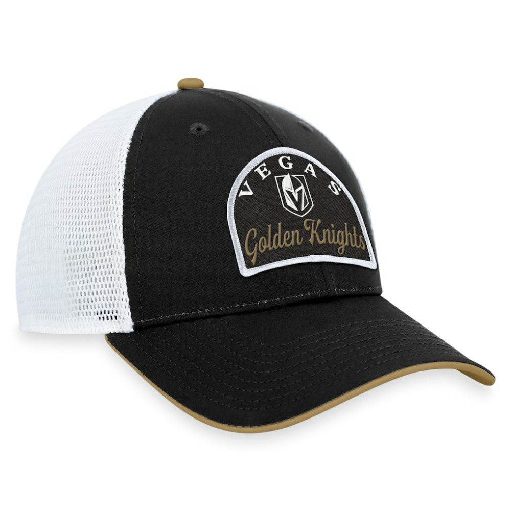 Vegas Golden Knights Fanatics Fundamental Adjustable Hat - Black/White - NHL