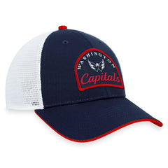 Washington Capitals Fanatics Fundamental Adjustable Hat - Navy/White - NHL