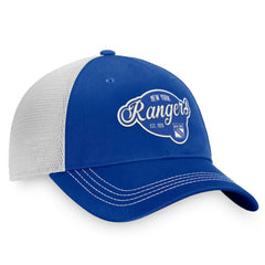 New York Rangers Fanatics Women's Fundamental Trucker Adjustable Hat - Navy/White - NHL
