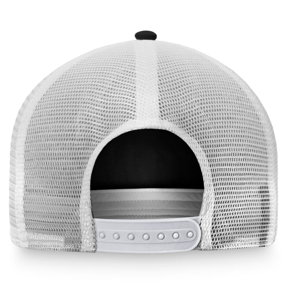 Pittsburgh Penguins Fanatics Women's Fundamental Trucker Adjustable Hat - Black/White - NHL