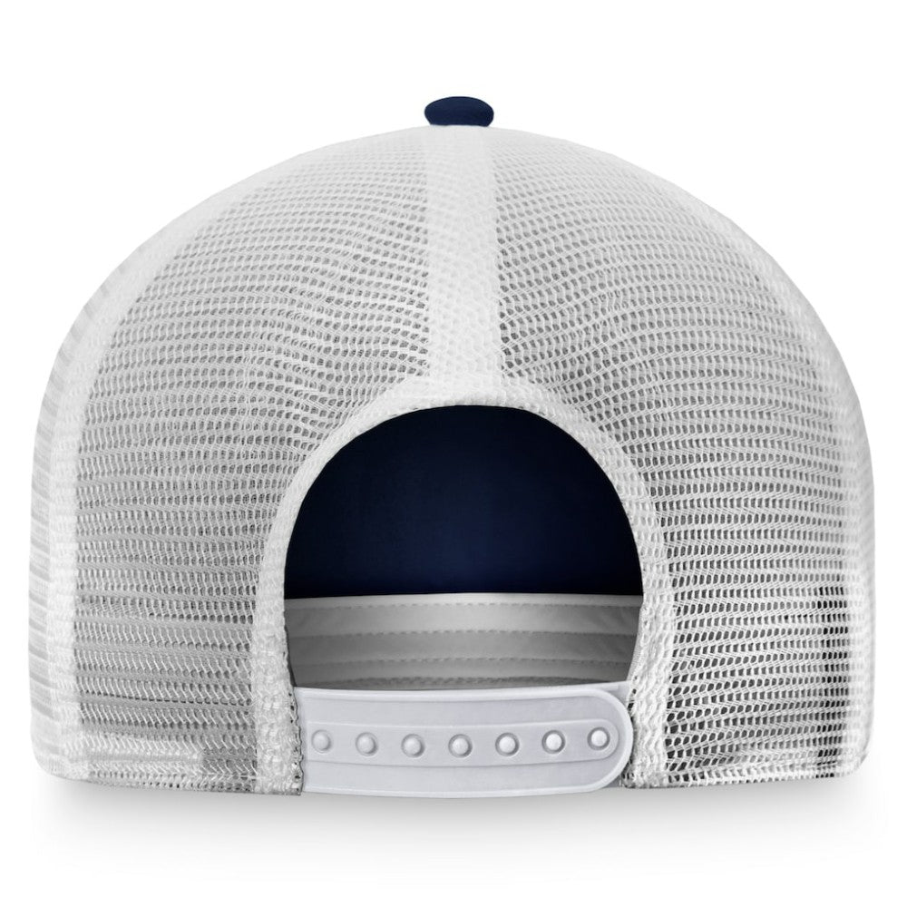 Seattle Kraken Fanatics Women's Fundamental Trucker Adjustable Hat - Deep Sea Blue/White - NHL