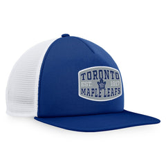 Toronto Maple Leafs Fanatics Foam Front Patch Trucker Snapback Hat - Blue/White - NHL