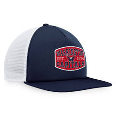 Washington Capitals Fanatics Foam Front Patch Trucker Snapback Hat - Navy/White - NHL