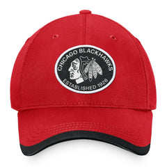 Chicago Blackhawks Fanatics Fundamental Adjustable Hat - Red - NHL