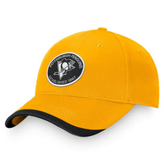 Pittsburgh Penguins Fanatics Fundamental Adjustable Hat - Gold - NHL