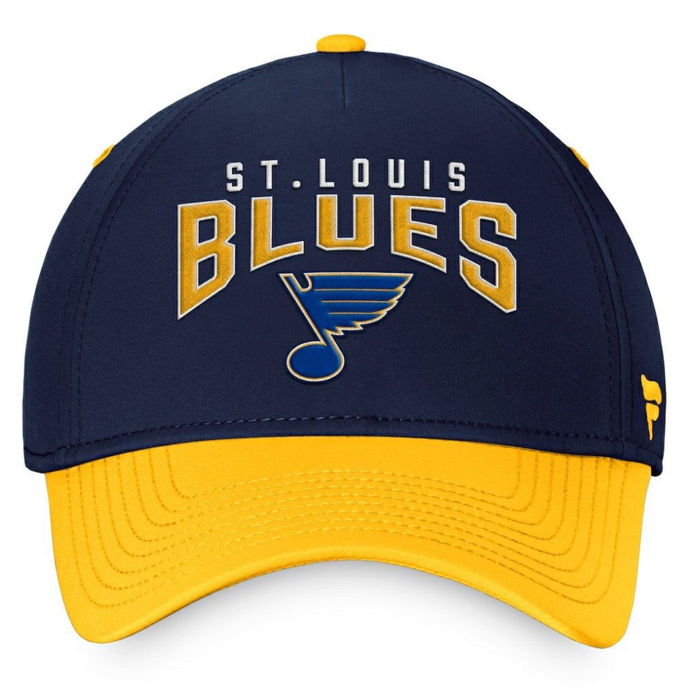St. Louis Blues Fanatics Fundamental 2-Tone Flex Hat - Navy/Gold - NHL