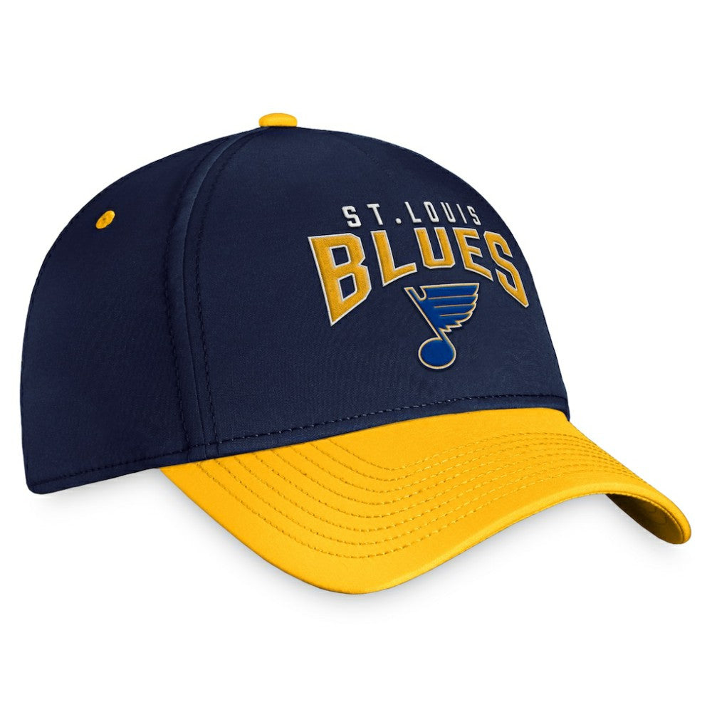 St. Louis Blues Fanatics Fundamental 2-Tone Flex Hat - Navy/Gold - NHL