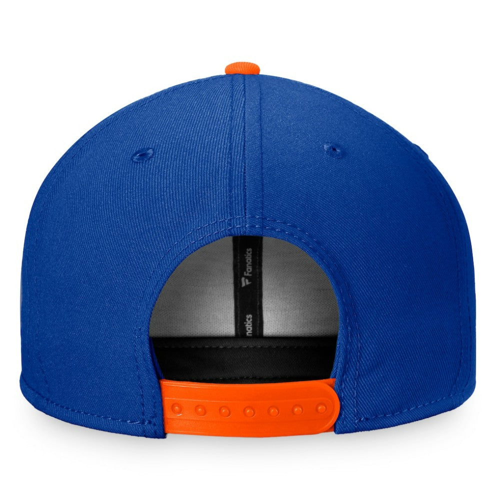 New York Islanders Fanatics Fundamental Colorblocked Snapback Hat - Royal/Orange - NHL