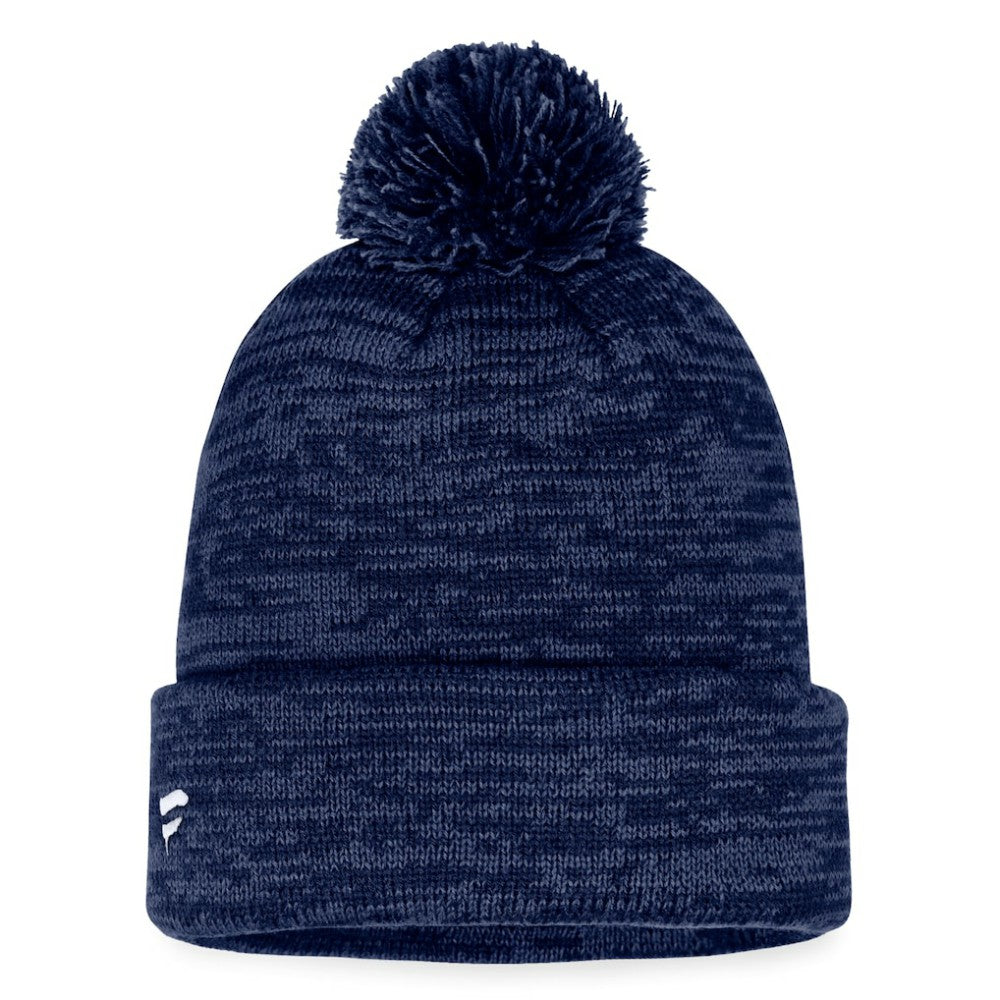 St. Louis Blues Fanatics Fundamental Cuffed Knit Hat with Pom - Navy - NHL