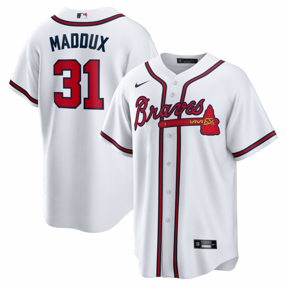 Greg Maddux Atlanta Braves Nike Home Retired Player Replica Jersey - MLB