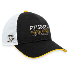 Pittsburgh Penguins Fanatics Authentic Pro Alternate Jersey Trucker Adjustable Hat - Black - NHL