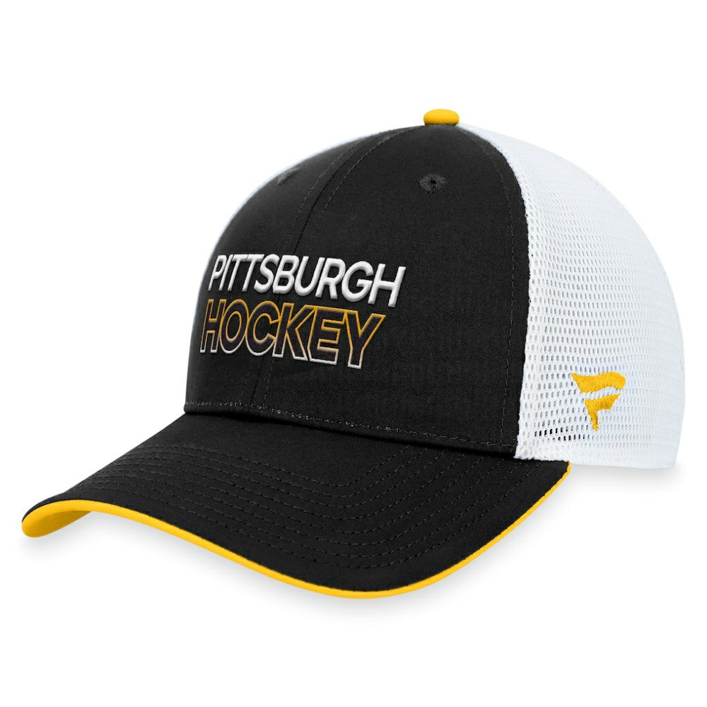 Pittsburgh Penguins Fanatics Authentic Pro Alternate Jersey Trucker Adjustable Hat - Black - NHL