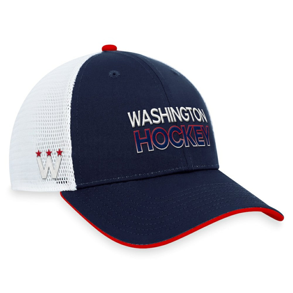 Washington Capitals Fanatics Authentic Pro Alternate Jersey Trucker Adjustable Hat - Navy - NHL