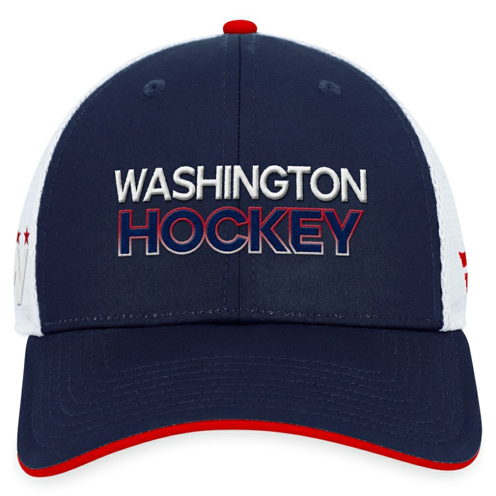 Washington Capitals Fanatics Authentic Pro Alternate Jersey Trucker Adjustable Hat - Navy - NHL