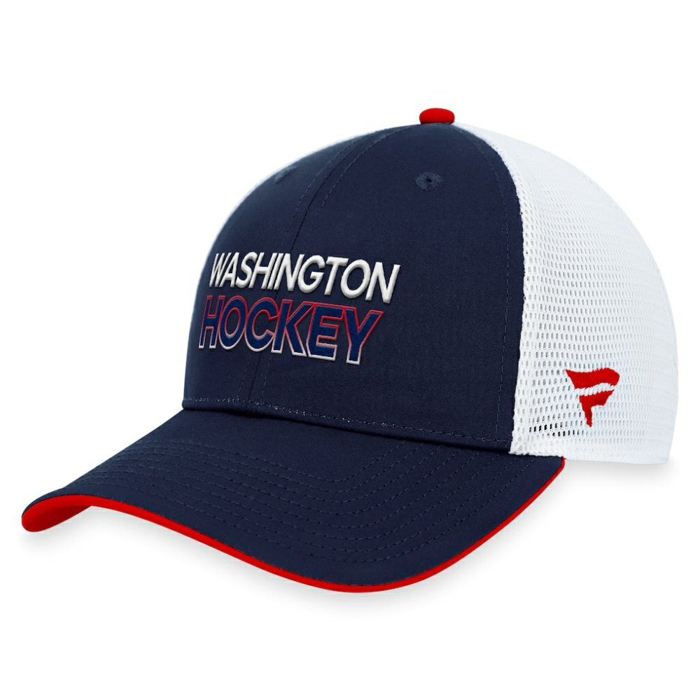 Washington Capitals Fanatics Authentic Pro Alternate Jersey Trucker Adjustable Hat - Navy - NHL