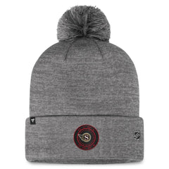 Ottawa Senators Fanatics Authentic Pro Home Ice Cuffed Knit Hat with Pom - Gray - NHL